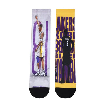 Kobe Byrant 8/24 Black Mamba cartoon crew socks