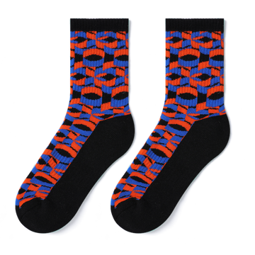 Athletic crew socks multiple color
