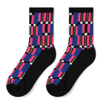 Athletic crew socks multiple color suits all sports
