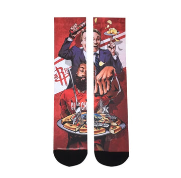 James Harden / basketball cartoon socks