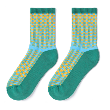 Athletic crew socks multiple color suits all sports