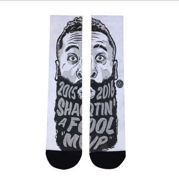 James Harden / basketball cartoon socks