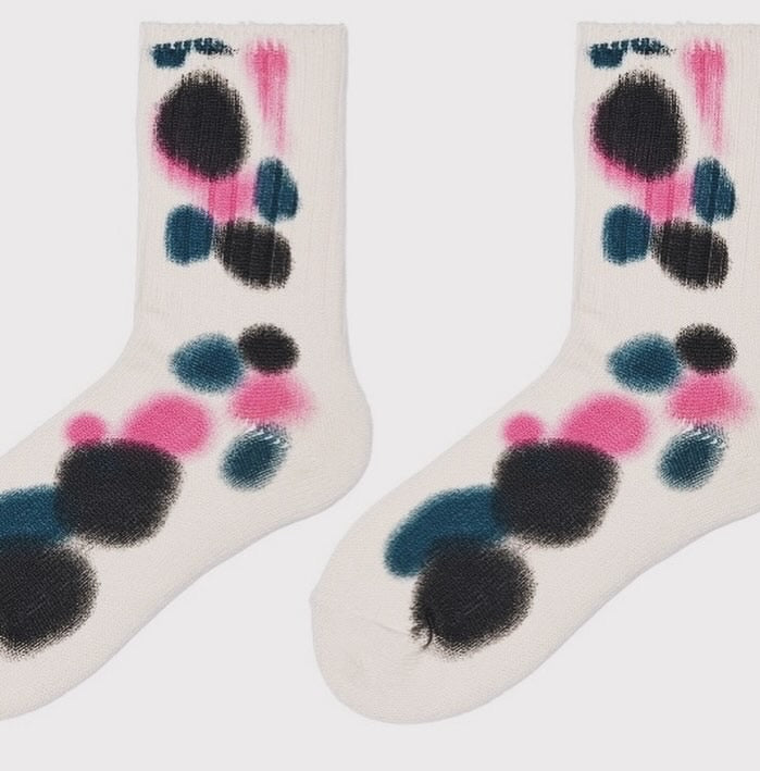 Ink painting style socks