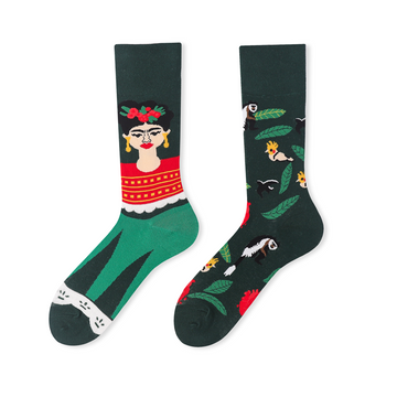 Multiple color cartoon crew socks-