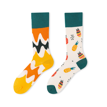 Colorful cartoon crew socks