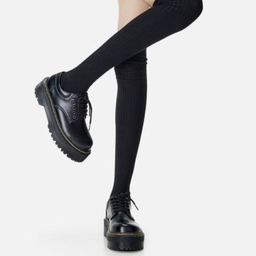 Calf socks Women‘s over the knee socks spring fall cotton high boot socks