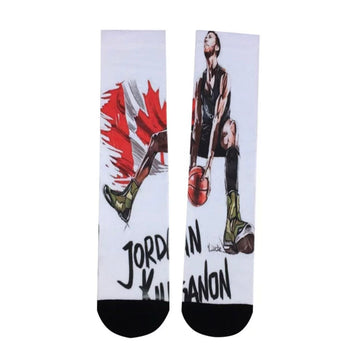 Jordan Kilganon / basketball cartoon crew socks
