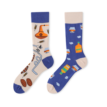 Multiple color cartoon crew socks