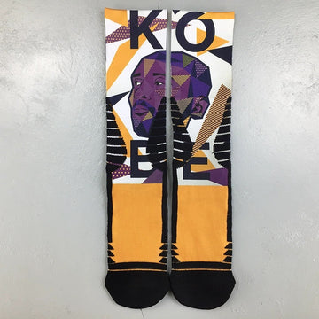 Cartoon crew socks- Kobe Byrant
