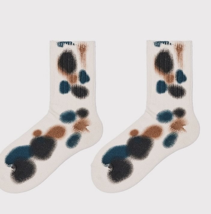 Ink painting style socks