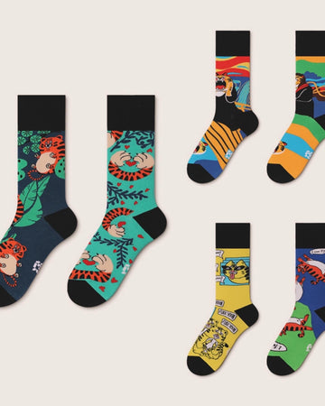 Tiger series crew socks