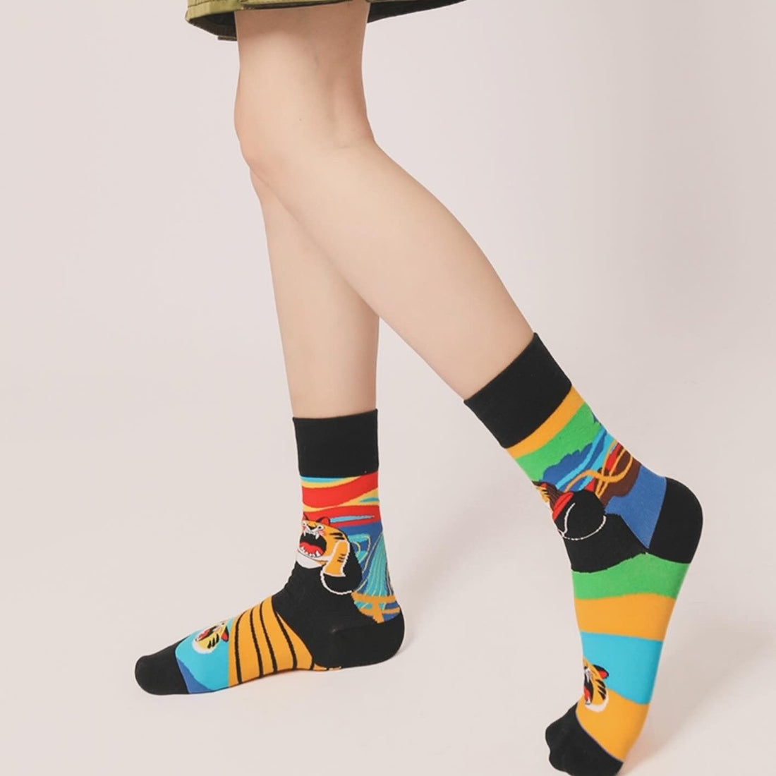 Tiger series crew socks