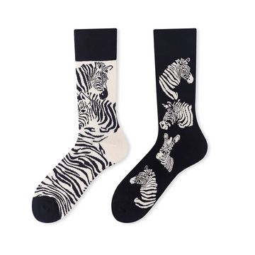 Zebra Cartoon design crew socks