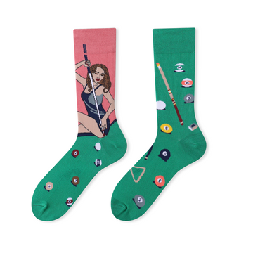Multiple color cartoon crew socks